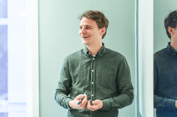 Frederik smiling